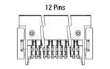 Διαστάσεις Zero8 Socket γωνιακή 12 ακίδων