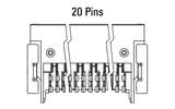 Διαστάσεις Zero8 Socket γωνιακή 20 ακίδων