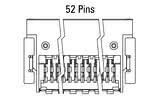 Διαστάσεις Zero8 Socket γωνιακή 52 ακίδων