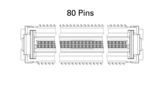 Float27 Ευθεία πλακέτα ακροδεκτών H24,35 mm, 80 ακίδων