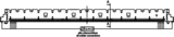 Colibri Plug 5 mm, 440 ακίδων Διαστάσεις
